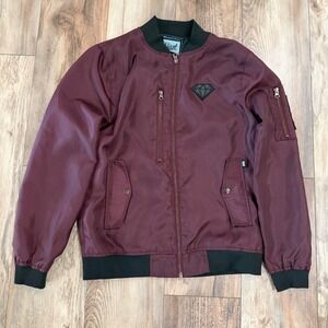 Beautiful Giant Men's Burgundy Bomber Jacket – Size M